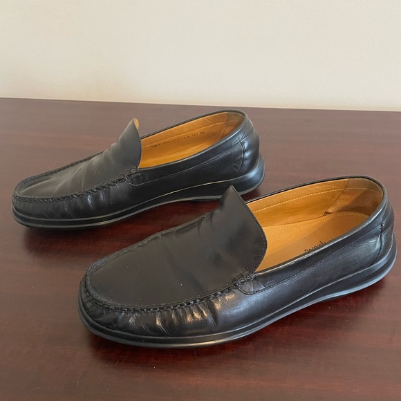 Men’s Cole Haan Dempsey Black Slip On Leather Loafers C05778 Nike Air - Picture 1 of 9